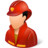 Occupations Firefighter Male Light Icon